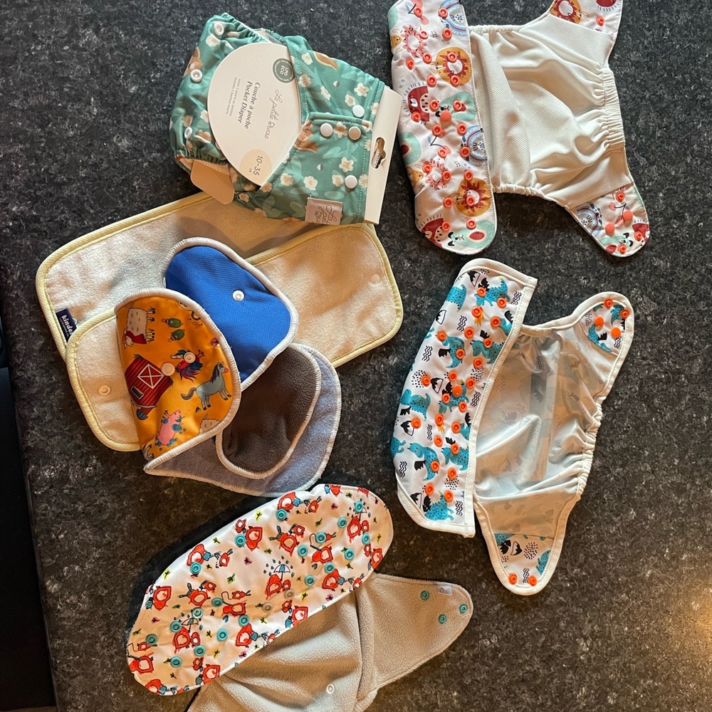 Colorful Kids Cloth Diaper Set of 4 (8-35 lbs)